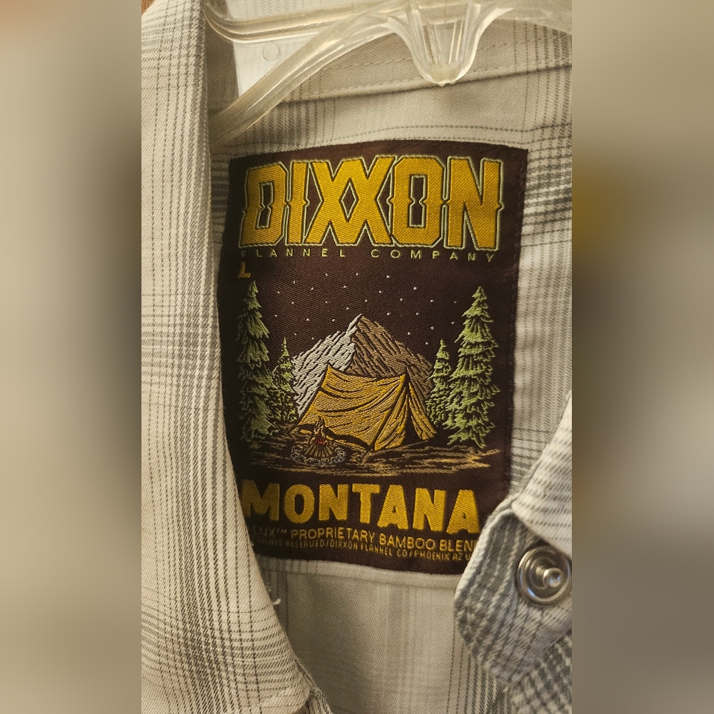 Dixxon Montana Gray Plaid Flannel Shirt